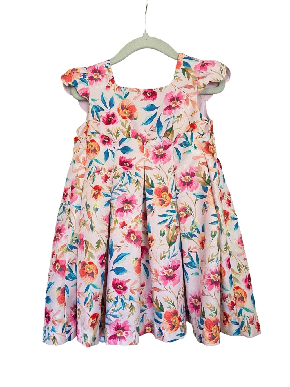 Catherine Malandrino Pink Multicolor Floral Fit-and-Flare Dress